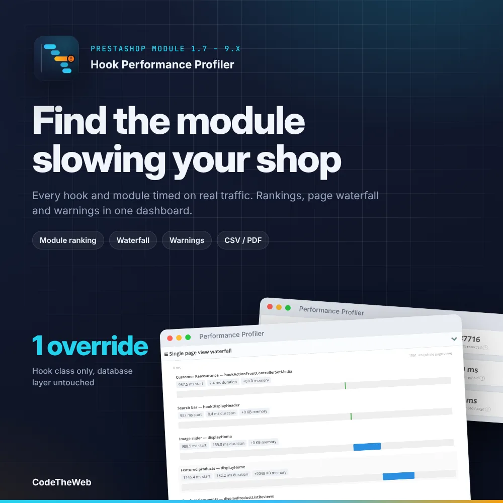 Hook Performance Profiler – find the module slowing your shop